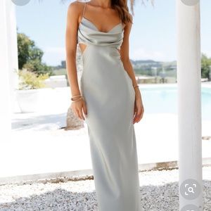 HELLO MOLLY sage midi dress